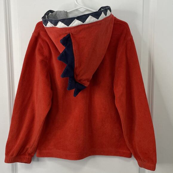 Hanna Andersson Orange Dino Terry Jacket Size 110 5 - Picture 2 of 8